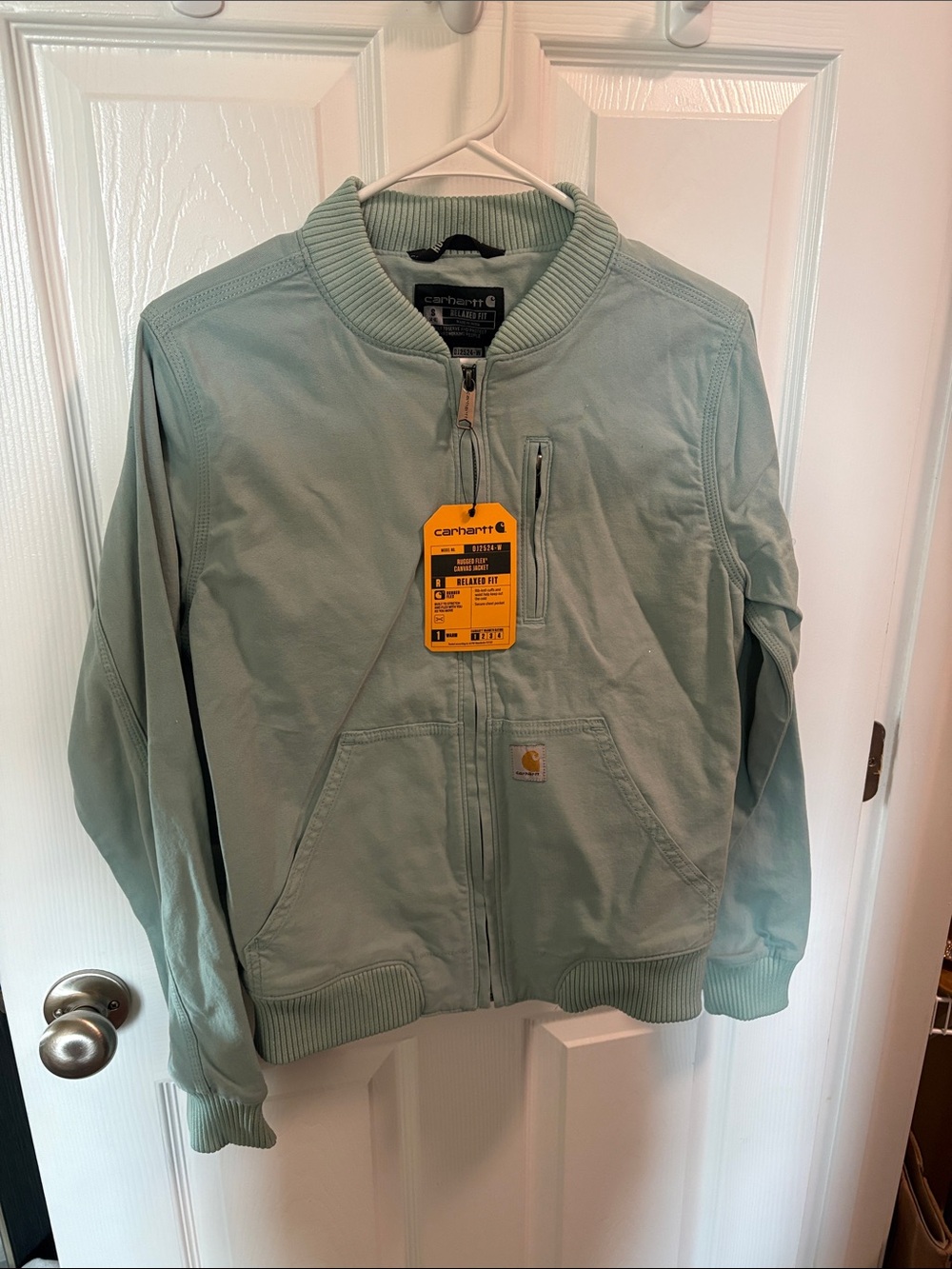 Carhartt Mint Green Canvas Work Jacket